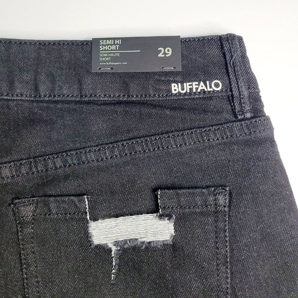 Buffalo David Bitton Black Ripped Shorts - Picture 7 of 7
